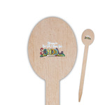 Welcome to School Oval Wooden Food Picks - Single Sided (Personalized)