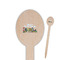 Welcome to School Wooden Food Pick - Oval - Closeup