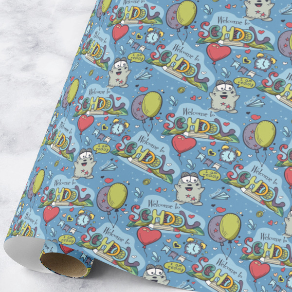 Custom Welcome to School Wrapping Paper Roll - Large