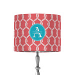 Linked Rope 8" Drum Lamp Shade - Fabric (Personalized)