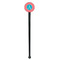 Linked Rope Black Plastic 7" Stir Stick - Round - Single Stick