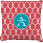 Linked Rope Faux-Linen Throw Pillow 20" (Personalized)