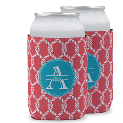 Linked Rope Can Cooler (12 oz) w/ Name and Initial