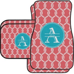 Linked Rope Car Floor Mats Set - 2 Front & 2 Back (Personalized)