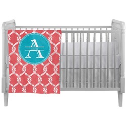 Linked Rope Crib Comforter / Quilt (Personalized)