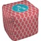 Linked Rope Cube Poof Ottoman (Top)