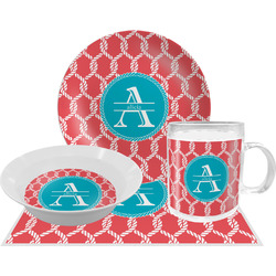Linked Rope Dinner Set - Single 4 Pc Setting w/ Name and Initial
