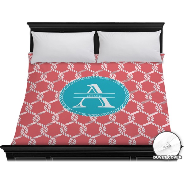 Custom Linked Rope Duvet Cover - King (Personalized)