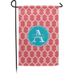 Linked Rope Small Garden Flag - Double Sided w/ Name and Initial