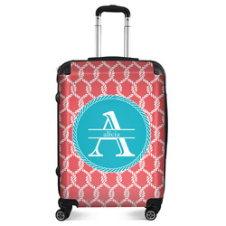 Linked Rope Suitcase - 24" Medium - Checked (Personalized)