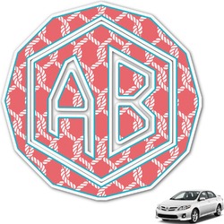 Linked Rope Monogram Car Decal (Personalized)