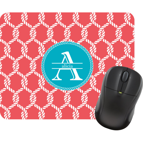 Custom Linked Rope Rectangular Mouse Pad (Personalized)