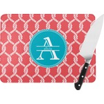 Linked Rope Rectangular Glass Cutting Board (Personalized)