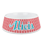 Linked Rope Plastic Dog Bowl - Medium (Personalized)