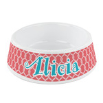 Linked Rope Plastic Dog Bowl - Small (Personalized)