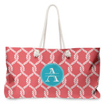 Linked Rope Large Tote Bag with Rope Handles (Personalized)