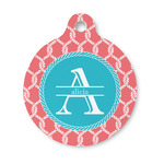 Linked Rope Round Pet ID Tag - Small (Personalized)