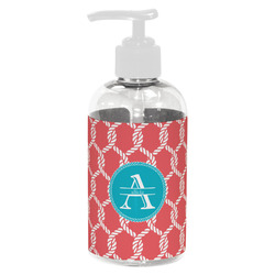 Linked Rope Plastic Soap / Lotion Dispenser (8 oz - Small - White) (Personalized)