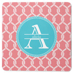 Linked Rope Square Rubber Backed Coaster (Personalized)