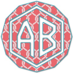 Linked Rope Monogram Decal - Large (Personalized)