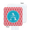 Linked Rope White Plastic Stir Stick - Single Sided - Square - Approval