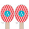 Linked Rope Wooden Food Pick - Oval - Double Sided - Front & Back