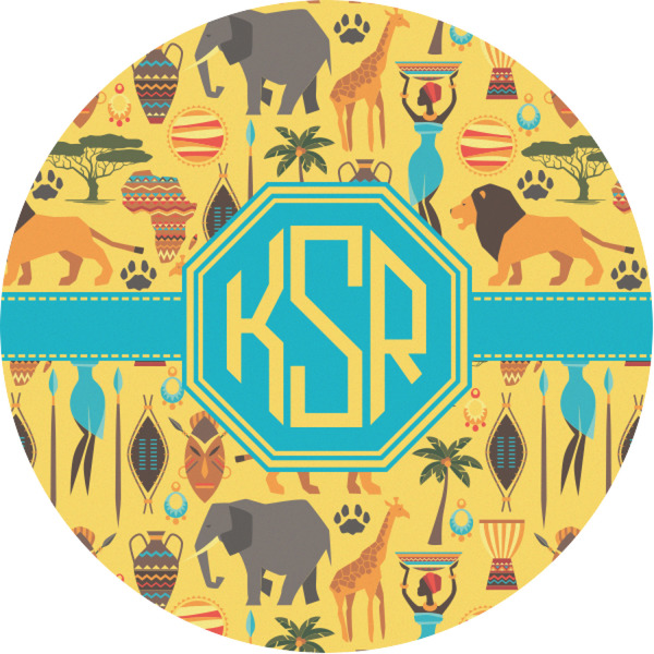 Custom African Safari Multipurpose Round Labels - 1" (Personalized)