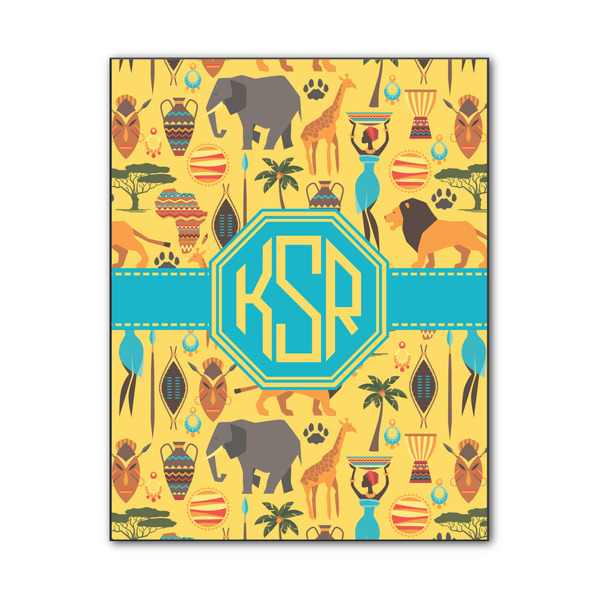 Custom African Safari Wood Print - 11x14 (Personalized)