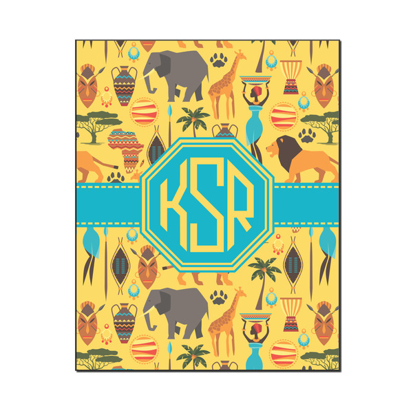 Custom African Safari Wood Print - 16x20 (Personalized)