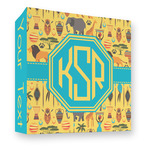 African Safari 3 Ring Binder - Full Wrap - 3" (Personalized)