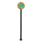 African Safari Black Plastic 5.5" Stir Stick - Round - Single Stick