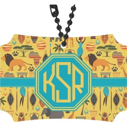 African Safari Rear View Mirror Ornament (Personalized)