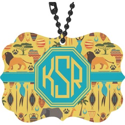 African Safari Rear View Mirror Charm (Personalized)