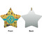 African Safari Ceramic Flat Ornament - Star Front & Back (APPROVAL)