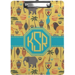 African Safari Clipboard (Letter Size) (Personalized)