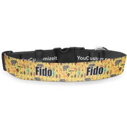 African Safari Deluxe Dog Collar - Medium (11.5" to 17.5") (Personalized)