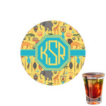 African Safari Printed Drink Topper - 1.5" (Personalized)