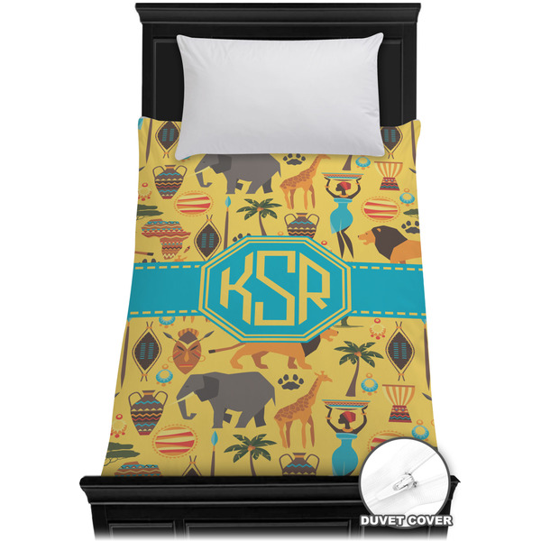 Custom African Safari Duvet Cover - Twin XL (Personalized)