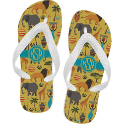 African Safari Flip Flops - Large (Personalized)