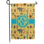 African Safari Small Garden Flag - Double Sided w/ Monograms