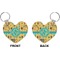 African Safari Heart Keychain (Front + Back)