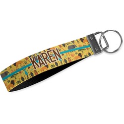 African Safari Wristlet Webbing Keychain Fob (Personalized)