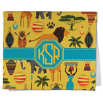 African Safari Kitchen Towel - Poly Cotton w/ Monograms