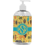 African Safari Plastic Soap / Lotion Dispenser (16 oz - Large - White) (Personalized)