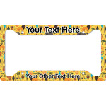 African Safari License Plate Frame - Style A (Personalized)