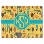 African Safari Single-Sided Linen Placemat - Single w/ Monogram