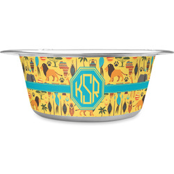 African Safari Stainless Steel Dog Bowl - Medium (Personalized)