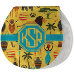 African Safari Burp Pad - Velour w/ Monogram