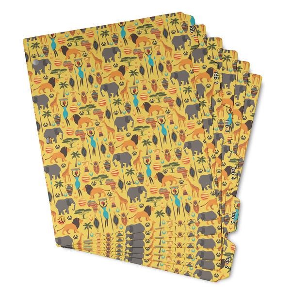 Custom African Safari Binder Tab Divider - Set of 6 (Personalized)