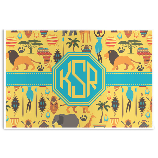 Custom African Safari Disposable Paper Placemats (Personalized)